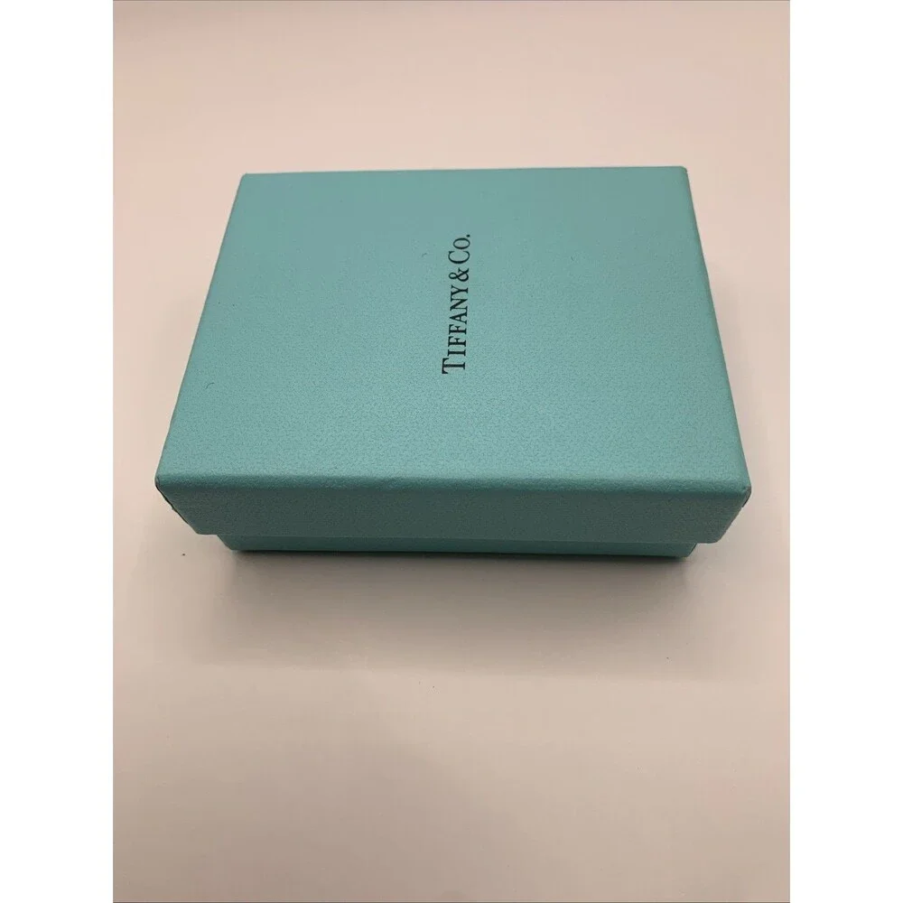 Tiffany & Co Jewelry Gift Box Teal Blue 3.75